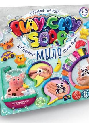 Набір креативної творчості "пластилінове мило "play clay soap" великий укр (6), шт