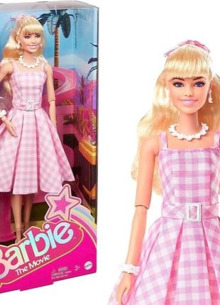 Кукла барби марго робби в роли барби в розовом платье barbie the movie margot robbie.1 фото