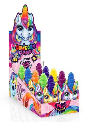 В'язка маса "unicorn slime" густий лизун укр (14), шт