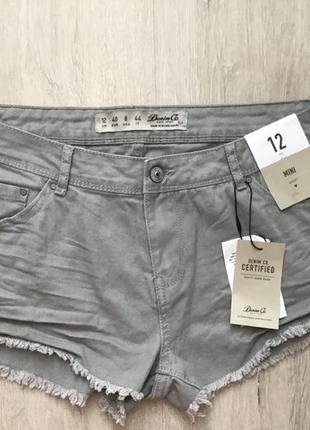 Шорти нові джинсові укорочені р.42 xs denim go