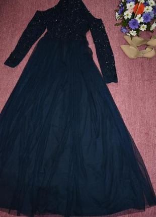 Выпускное платье, вечернее платье фатин.asos, maya3 фото