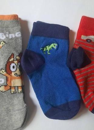 Носки шкарпетки george набір 3 пари 1-2 роки eur 19-22