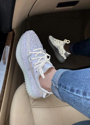 Adidas yeezy boost reflective, женские кроссовки адедас