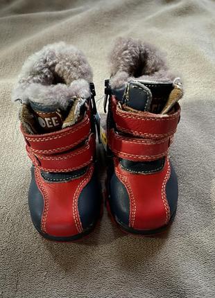 Новые детские зимние ботинки кожа6 фото