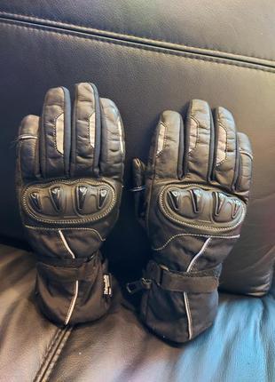 Кожаные мото-перчатки crivit (level 1) thinsulate