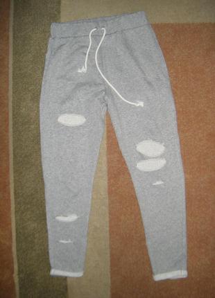 Комфортные спортивные штаны "рванки", размер 16 - l - 50