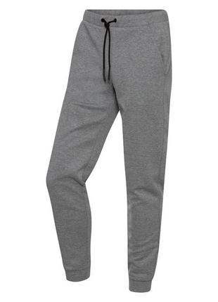 Спортивные штаны slim fit из плотного трикотажа для мужчины crivit 381213 s серый1 фото