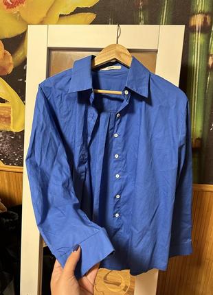 Рубашка синяя женская,размер s-m