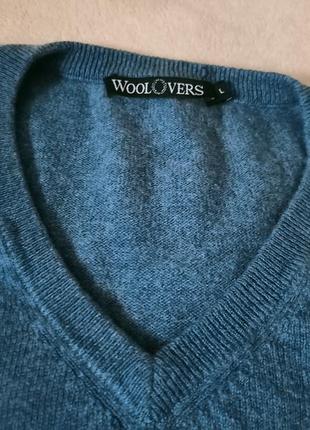 Премиум качество!очень мягкий шикарный реглан,пуловер с кашемиром,l-xxl,woolovers.6 фото
