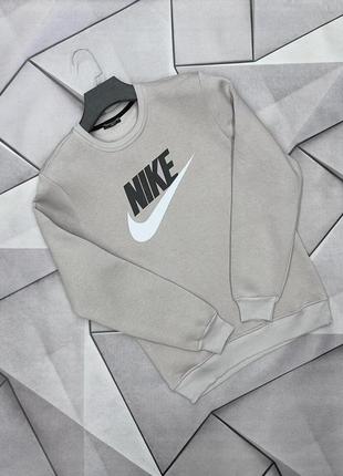 Зимняя теплая кофта nike, флисовый свитшот из новых коллекций9 фото