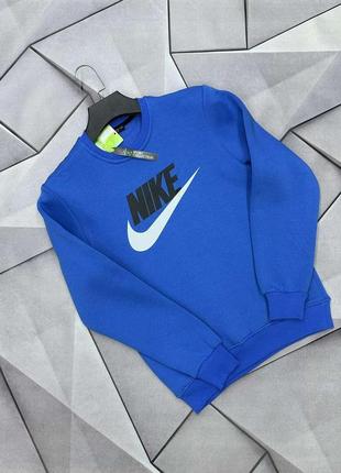 Зимняя теплая кофта nike, флисовый свитшот из новых коллекций5 фото