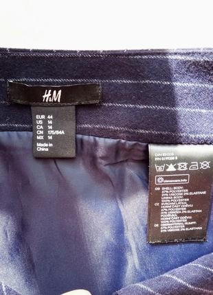 Спідниця цена h&m/ юбка в полоску/ с молнией/ асиметрия9 фото