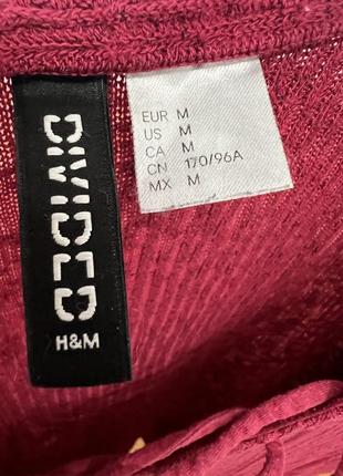 Світшот шнурівка светр кофта тонка бавовна h&amp;m4 фото