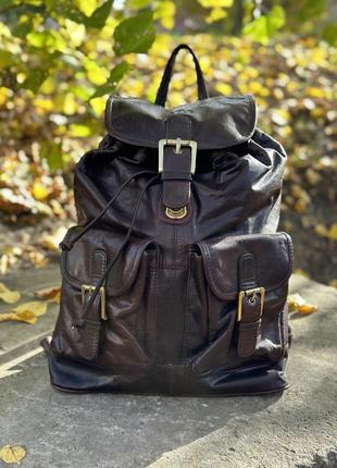 Diesel leather rowallan рюкзак кожаный