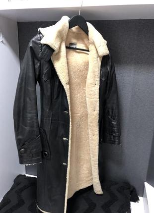 Дубленка куртка кожаная теплая2 фото