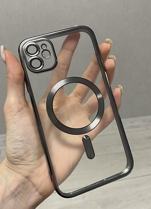 Прозрачный чехол с магсейф на айфон 11 iphone