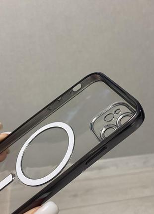 Прозорий чохол на айфон iphone 11 з магсейф magsafe захист на камері9 фото