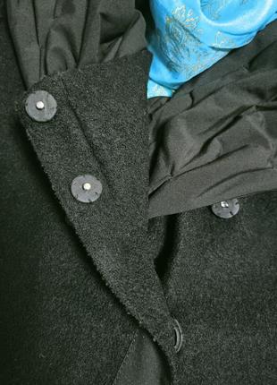 Премиум качество! пальто из валяной шерсти с косой застежкой,48-52разм, франция.7 фото