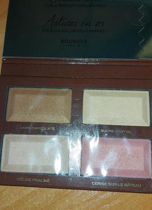 Палетка хайлайтеров bourjois4 фото