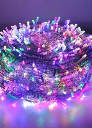 Гирлянда светодиодная 30м 300 led разноцветный свет