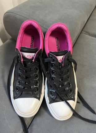 Кожаные кеды converse all star 38р4 фото