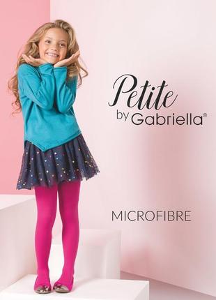 Чорні білі gabriella microfibre дитячі колготки класичні для дівчинки