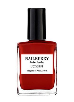 #разгрузкой лак для ногтей nailberry l'oxygene nail lacquer rouge классический красный eco-friendly4 фото