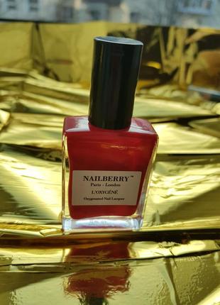 #разгрузкой лак для ногтей nailberry l'oxygene nail lacquer rouge классический красный eco-friendly3 фото