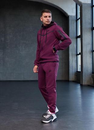 Зима ❄️ теплый спортивный костюм на флисе nike tech fleece