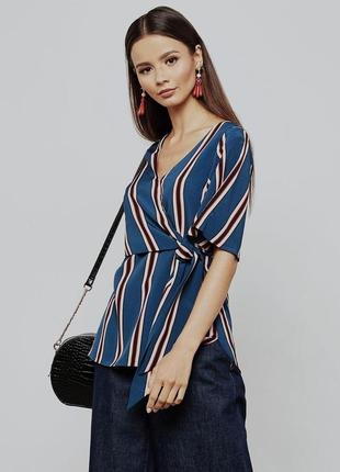 Блуза на запах в полоску от dorothy perkins
