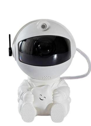 Лазерний нічник проєктор зоряного неба астронавт 360° . світильник-проєктор зоряного неба космонавт.