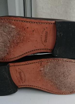 Роскошные брендовые кожаные туфли лоферы от dexter usa7 фото