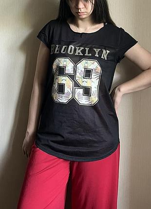 Топ h&m в рубчик кроп топ блуза блузка футболка майка джемпер гольф лонгслів