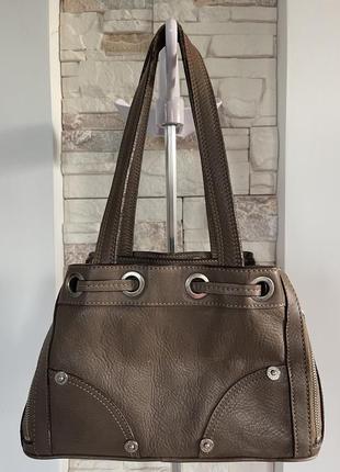 Женская винтажная кожаная сумочка mulberry9 фото
