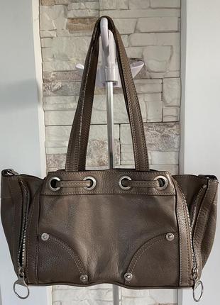 Женская винтажная кожаная сумочка mulberry2 фото