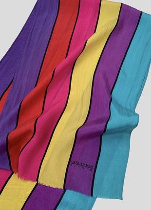 Шелковый платок шарф oscar de la renta 10% шелк