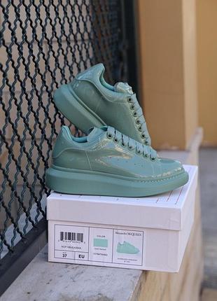 Кросівки alexander mcqueen mint patent кроссовки