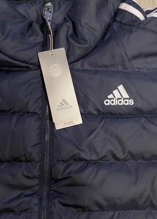 Пуховик чоловічий ( оригінал) what adidas essentials down jacket (gh4594)8 фото