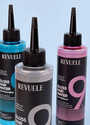 Вода для блеска волос от revuele 9 секунд 220 мл