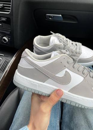 Кроссовки nike sb dunk grey2 фото