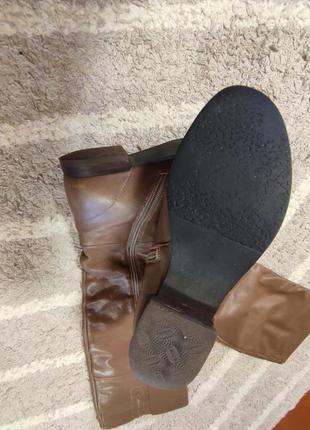 Високі шкіряні чоботи єврозима , ботфорди,р.376 фото