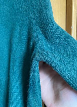 Зелёный кашемировый джемпер пуловер 50-54 р9 фото