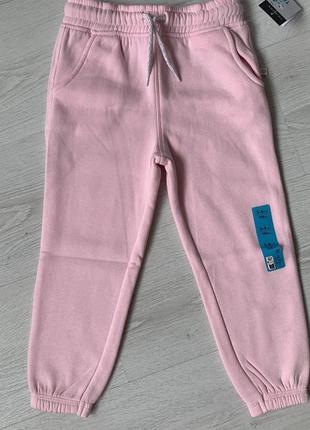 Новые теплые спортивные штаны с начесом primark