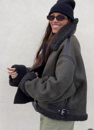 Укороченая дубленка- xs,s. куртка авиатор хаки, косуха,пуховик