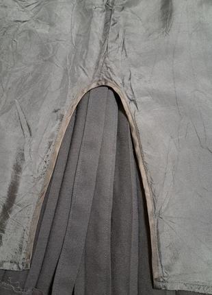 Винтажная плиссированная юбка, viyella, англия. большой размер, 45% шерсти5 фото