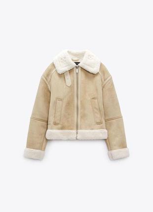 Zara- xs,s,m. замшевая куртка авиатор, бежевая дубленка,косуха, пуффер, пуховик