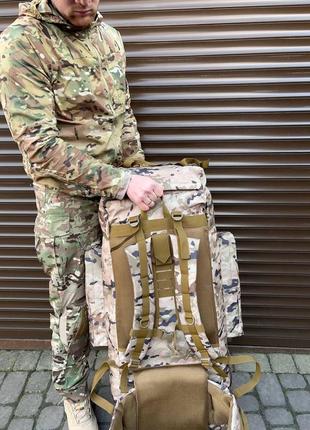 Тактичний великий армійський рюкзак 120 літрів2 фото