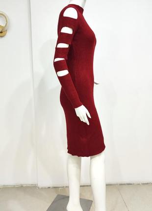 Тепла кашемірова сукня міді7 фото