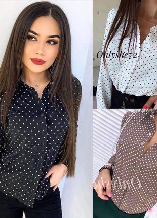 Блуза в горошок ag-132