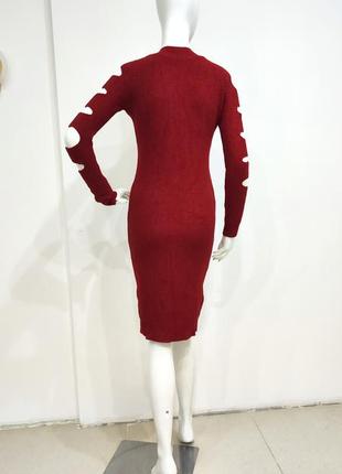 Тепла кашемірова сукня міді6 фото